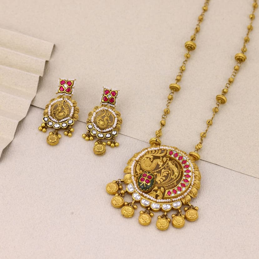 Svarnā Nritya Chain Necklace 22KT