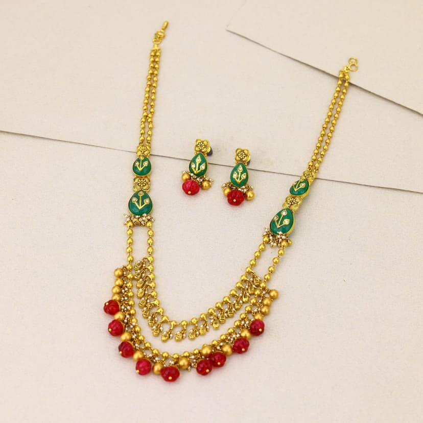 Arundhati Antique Necklace 22KT
