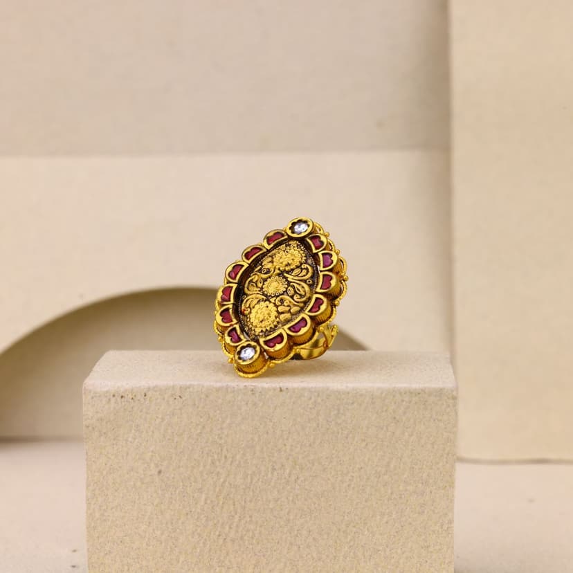 SimhaShakti Antique Ring 22KT