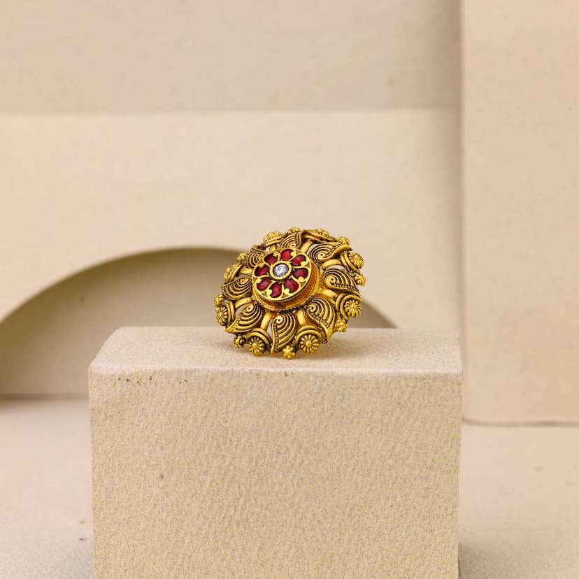 MayuraMandala Antique Ring 22KT