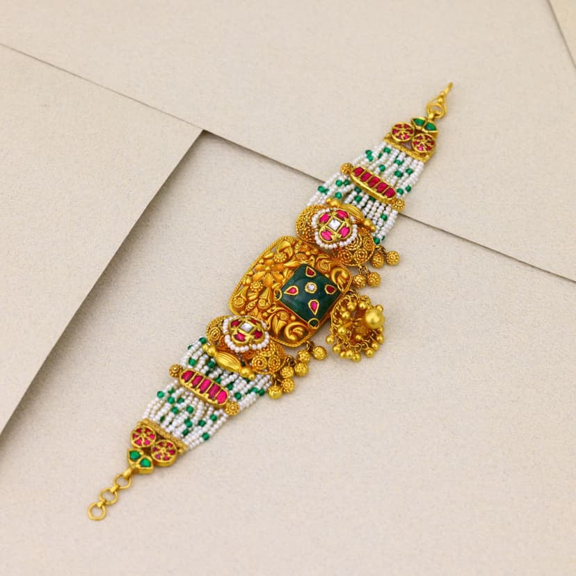 Varnika Rajnitya Sovereign Heritage Bracelet 22KT