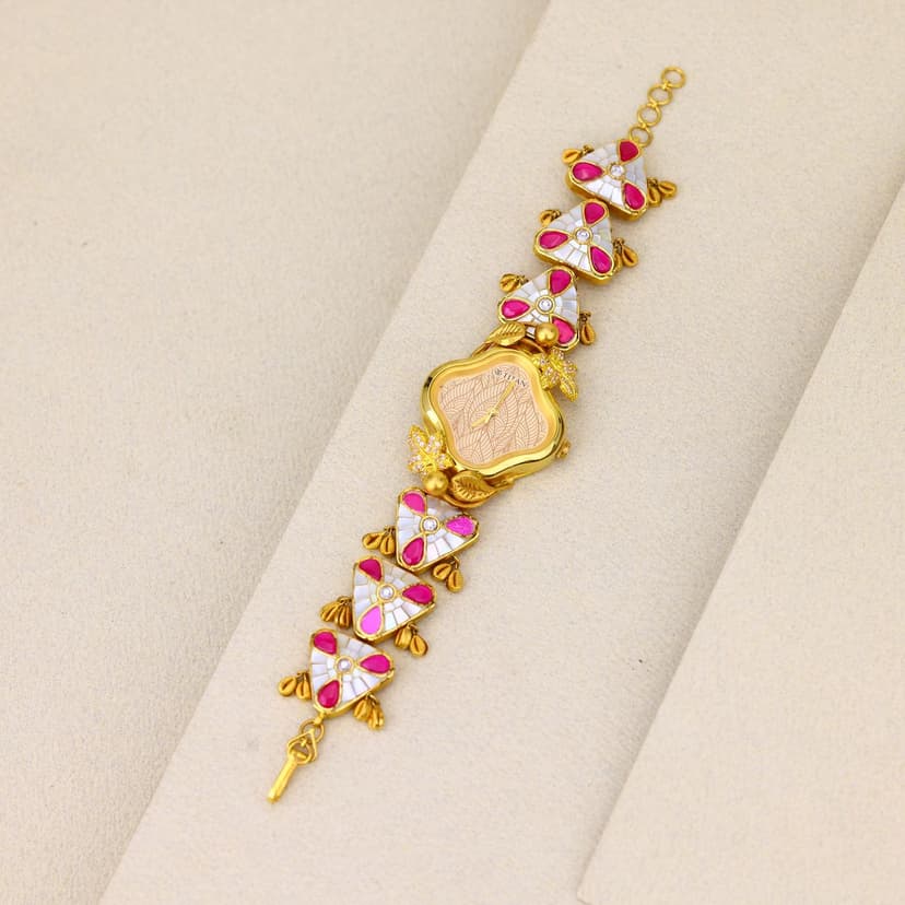 Aarvika Bloomtime Antique Watch 22KT