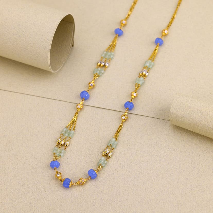 Harita Pushpa Ethnic Mala 22KT