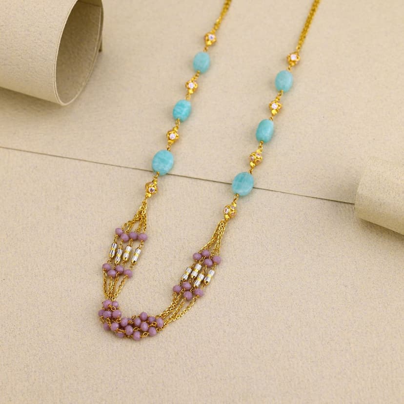 Ratna Neela Ethnic mala 22KT