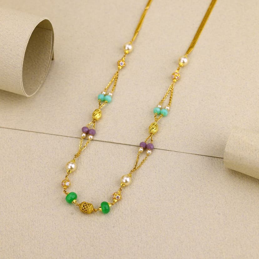 Navika Pallav Ethnic Mala 22KT