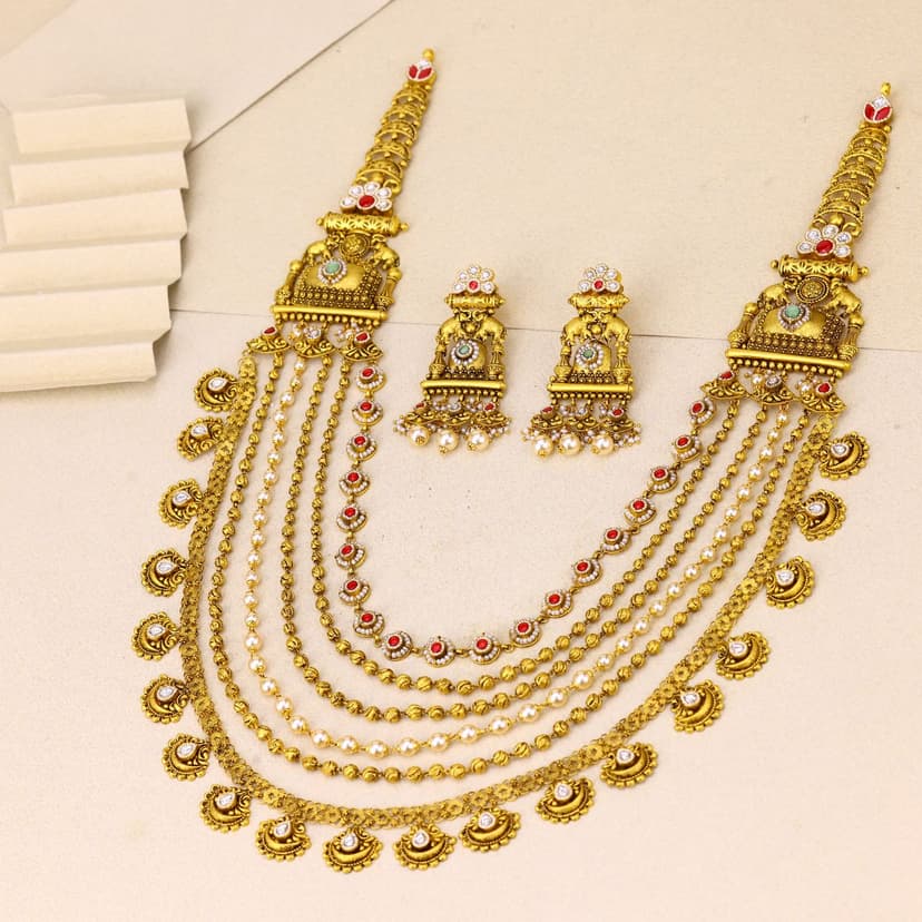 Padmavira Rajkantha Kantha Necklace 22KT