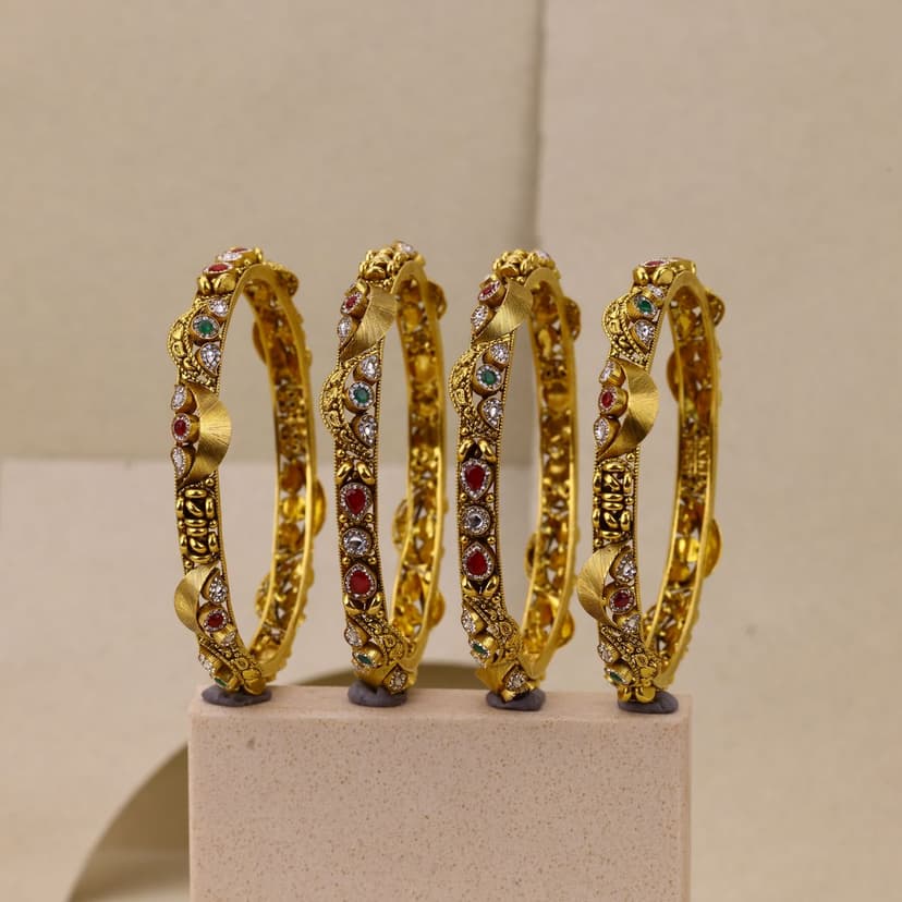 Ahalya Samriddhi Antique Bangles 22KT