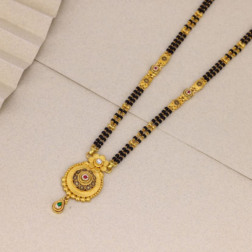 Shringarika Pushpa-Mandan Mangalsutra 22KT