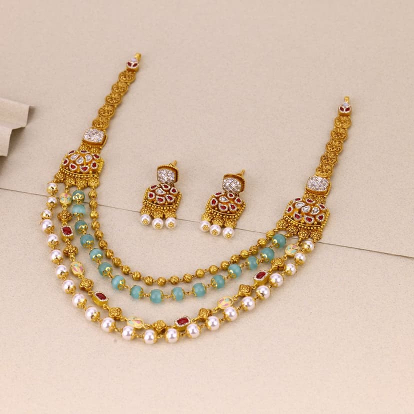 Neelanjali Kantha Necklace 22KT