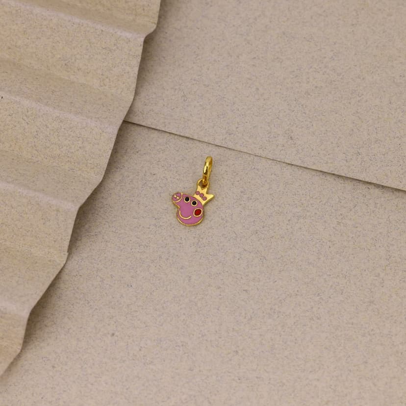 Royal PeppaBlush Baby Pendant 18KT