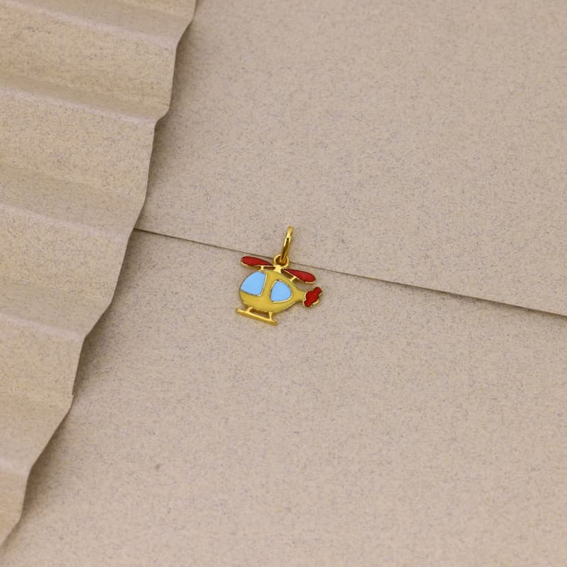 SkyWhirl MiniCopter Pendant 18KT
