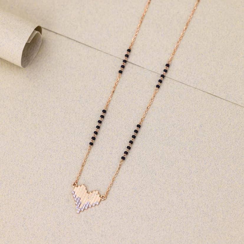 Eclissa Heartline Mangalsutra 18KT