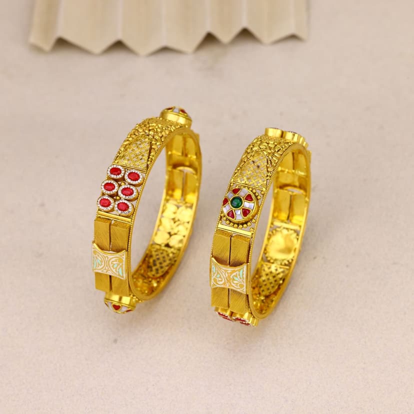 Radiance Antique Bangles 22KT