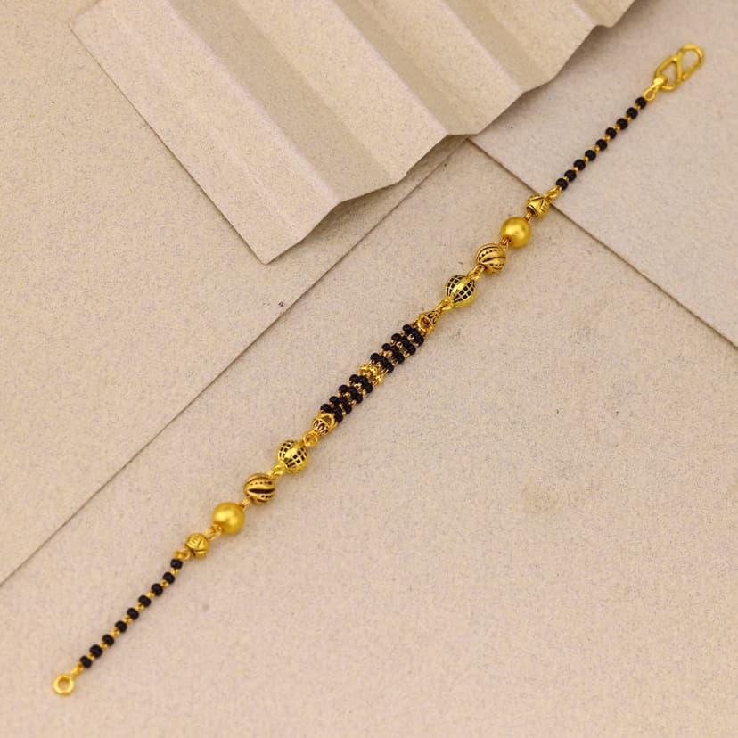 Elvaira Niyama Mangalsutra Bracelet 22KT