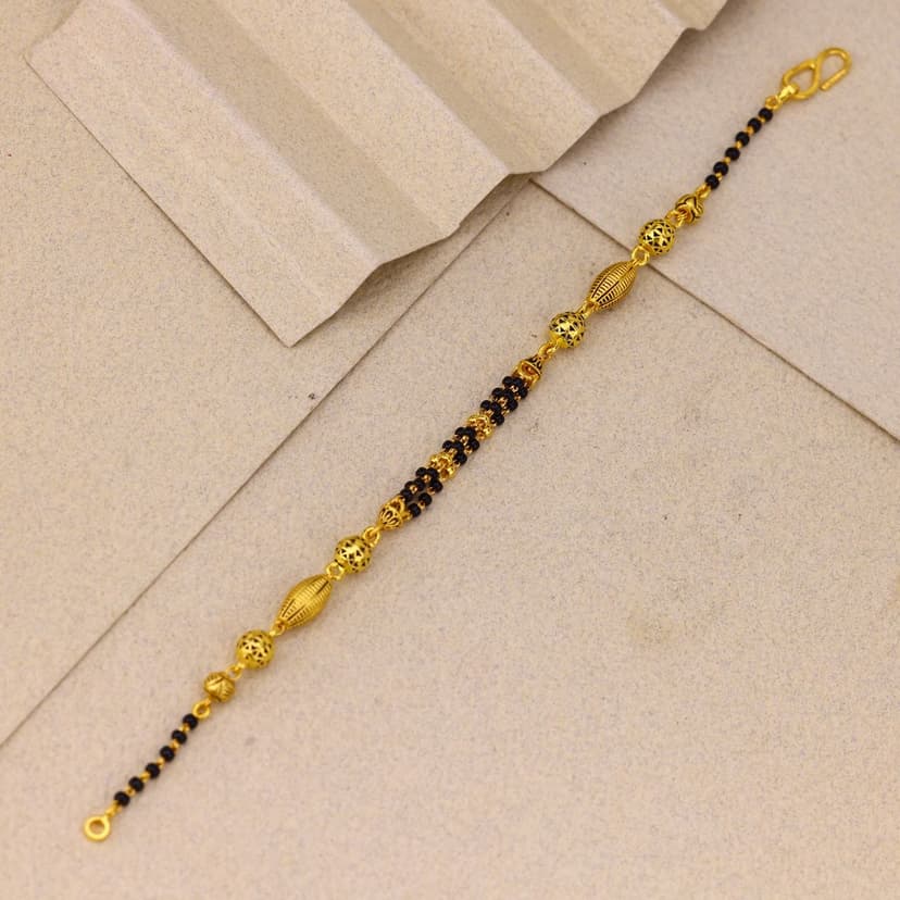 Zanviera Kaantika Mangalsutra Bracelet 22KT
