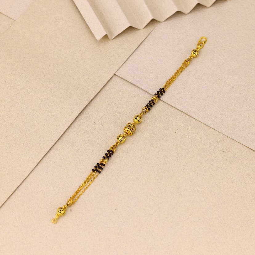 Elvaira Sutragold Mangalsutra Bracelet 22KT