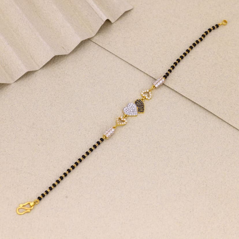 Hridaya Nyra Mangalsutra Bracelet 22KT