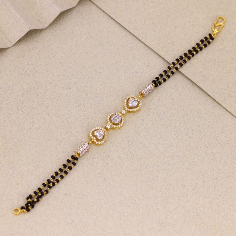 Hridaya Triveni Mangalsutra Bracelet 22KT