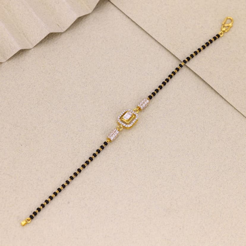 Aurelya Vowframe Mangalsutra Bracelet 22KT