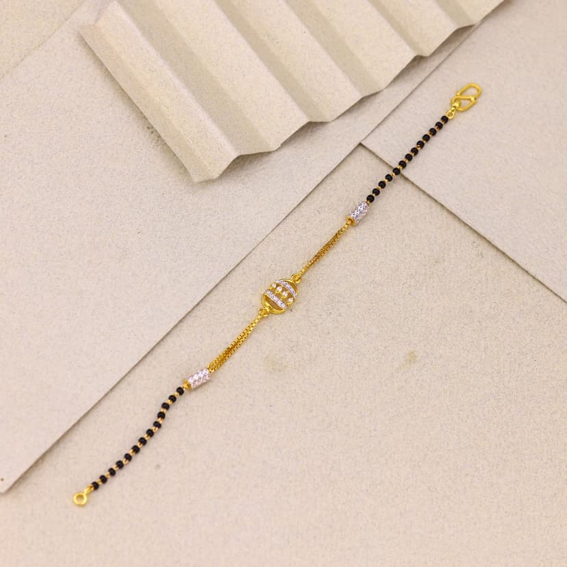 Elyra Noctelle Mangalsutra Bracelet 22KT