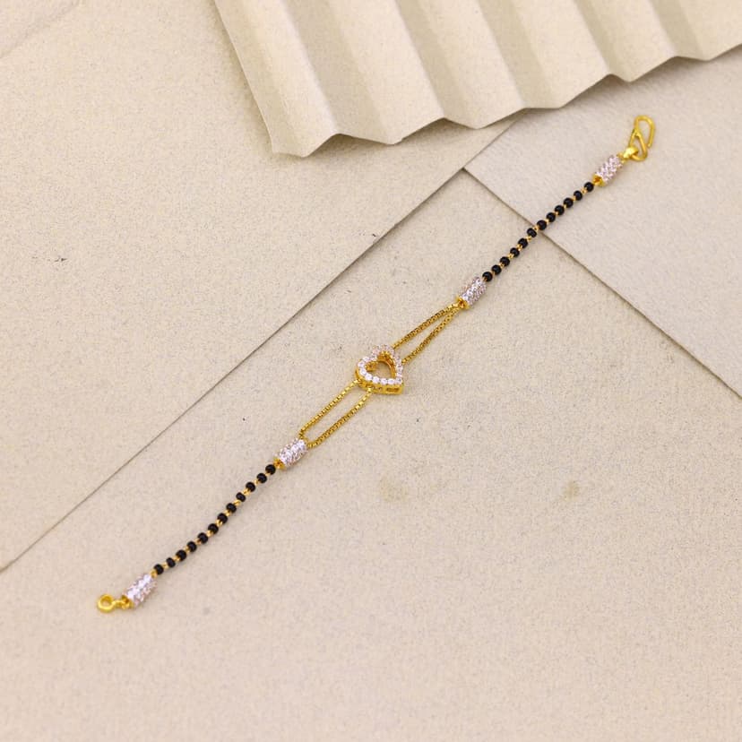 Svaraeya Anahata Mangalsutra Bracelet 22KT