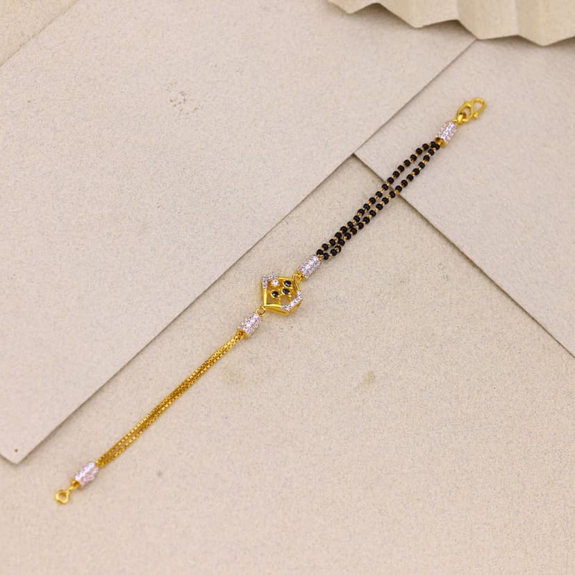 Svarnaya Aegis Mangalsutra Bracelet 22KT