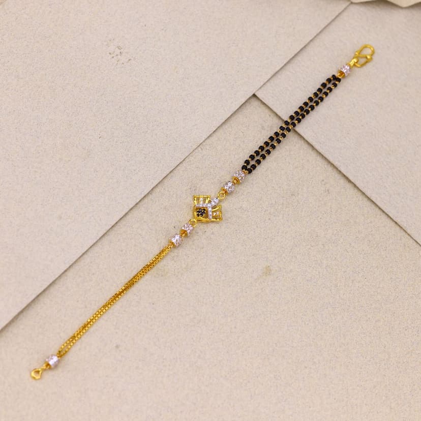 Vritasya Covenant Mangalsutra Bracelet 22KT