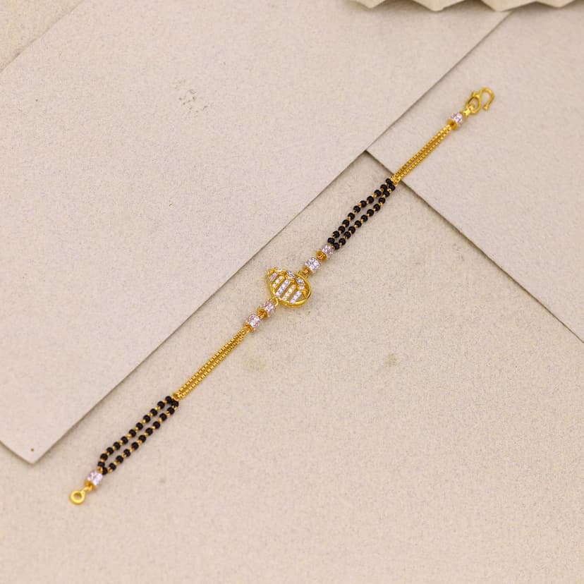 Aurevia Sutra Mangalsutra Bracelet 22KT