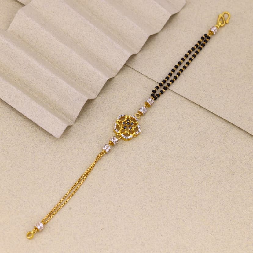 Nisarga Kalika Mangalsutra Bracelet 22KT