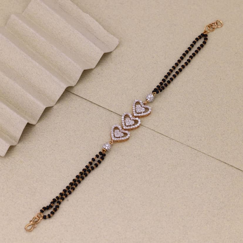 Elvaira Trinalis Mangalsutra Bracelet 18KT