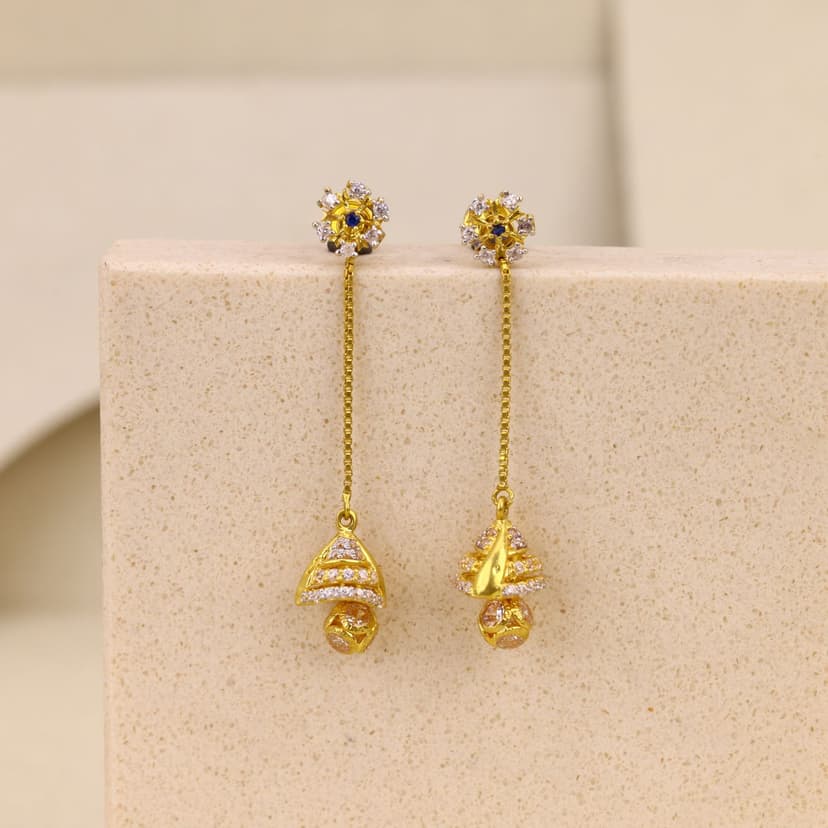 Suvritha Kalira Drop Earrings 22KT