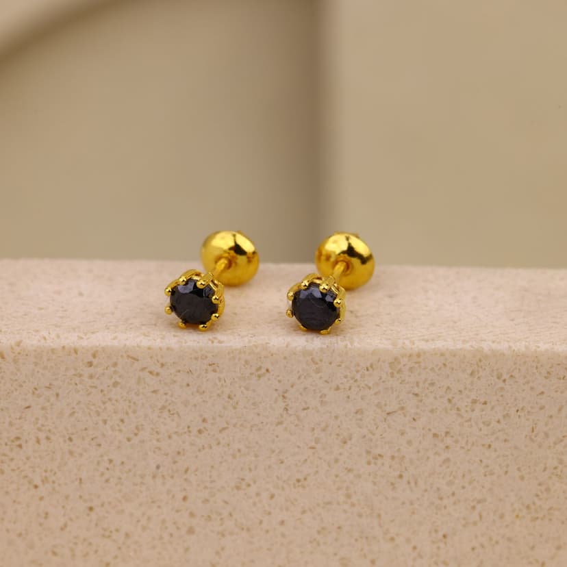 Veltryn Obsid Studs 18KT