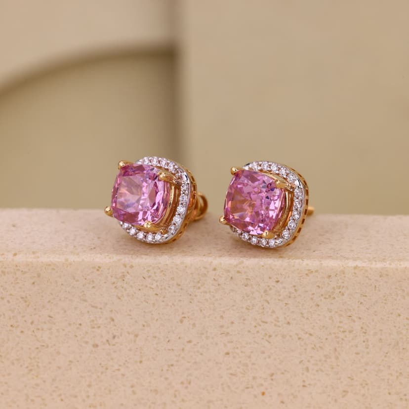 Prysmelle Halo Earrings 18KT