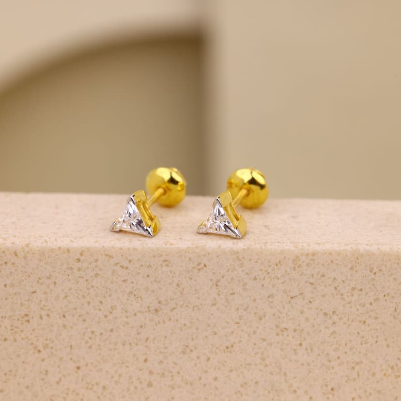 Aurelion Trigon Studs 18KT