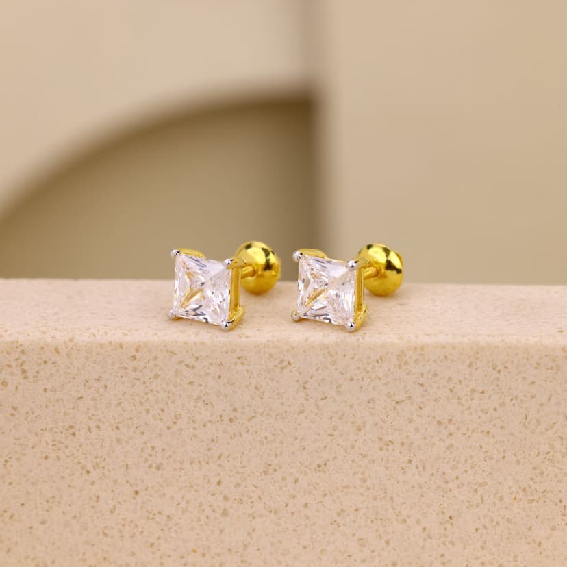 Solvique Prism Studs 18KT