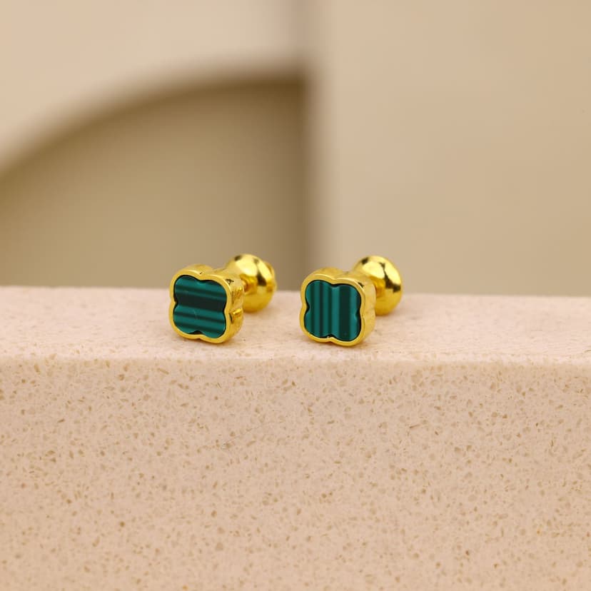 Verdelune Petalia Studs 18KT