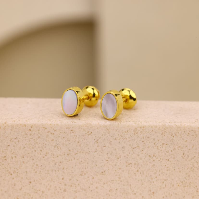 Eloria Veil Studs 18KT