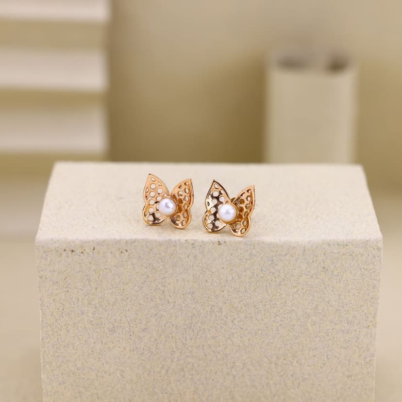 Papillonne Évara Studs 18KT
