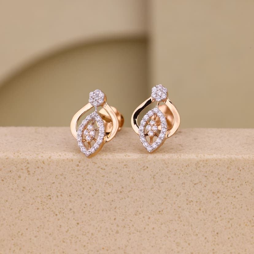 Éliréa Navette Earrings 18KT