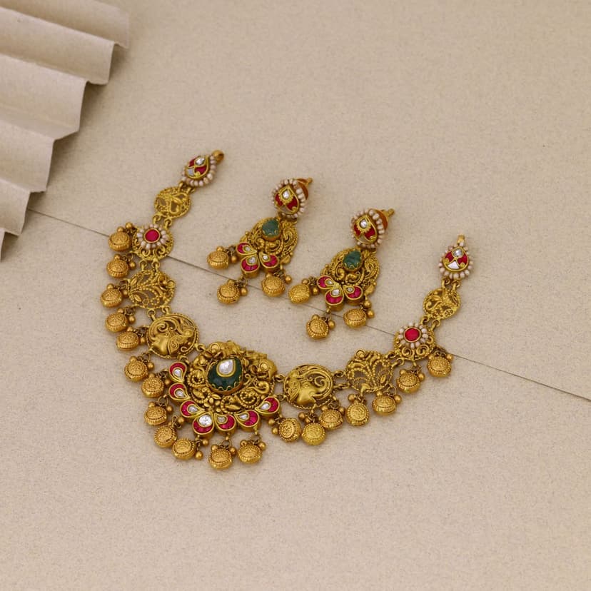 Haritdantika Heritage Necklace 22KT