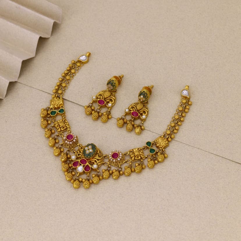 Haritkusari Heritage Necklace 22KT