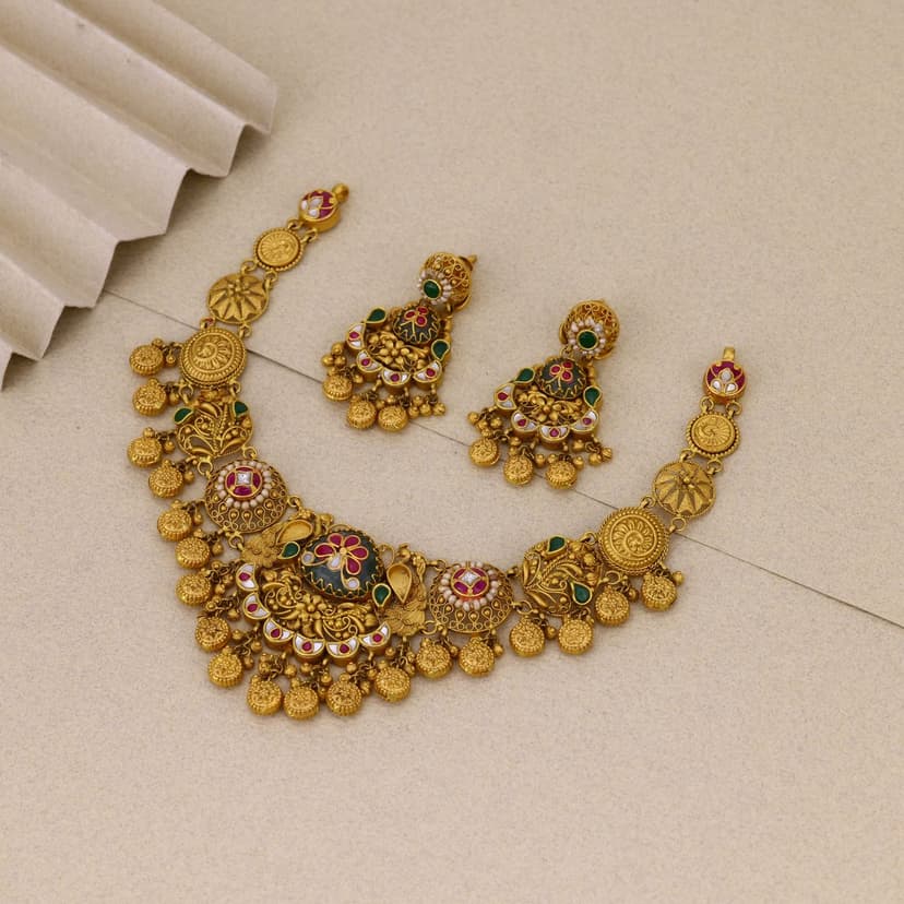 Ratnapushini Heritage Necklace 22KT
