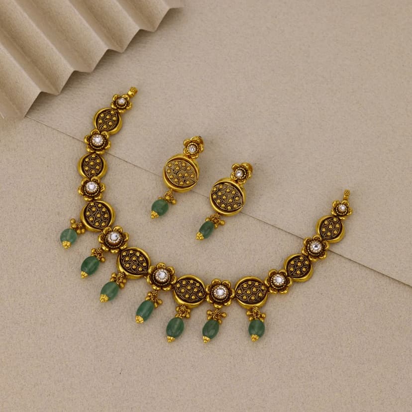 Vanyamita Antique Necklace 22KT