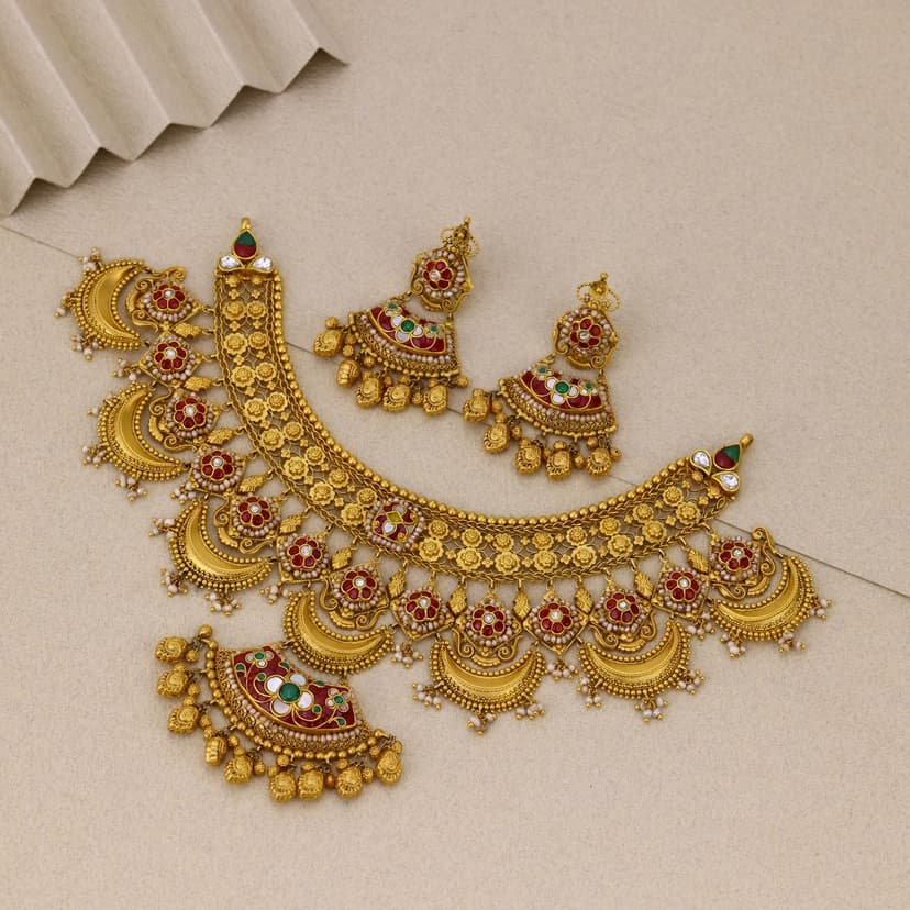 Mangalavira Heritage Necklace 22KT