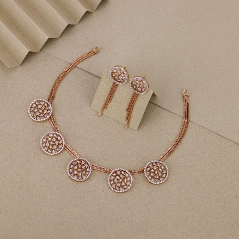 Cadessine Petalwhirl Necklace 18KT