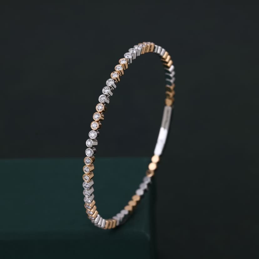 Valessyne Real Diamond Kada 14KT