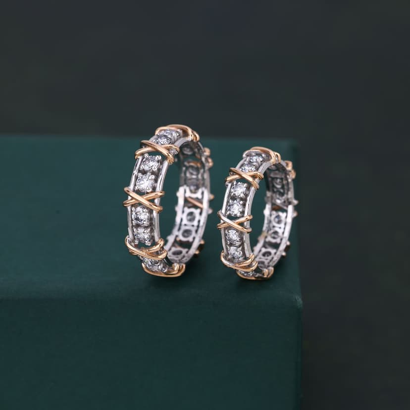 Voryselle Lab Diamond Couple Ring 14KT