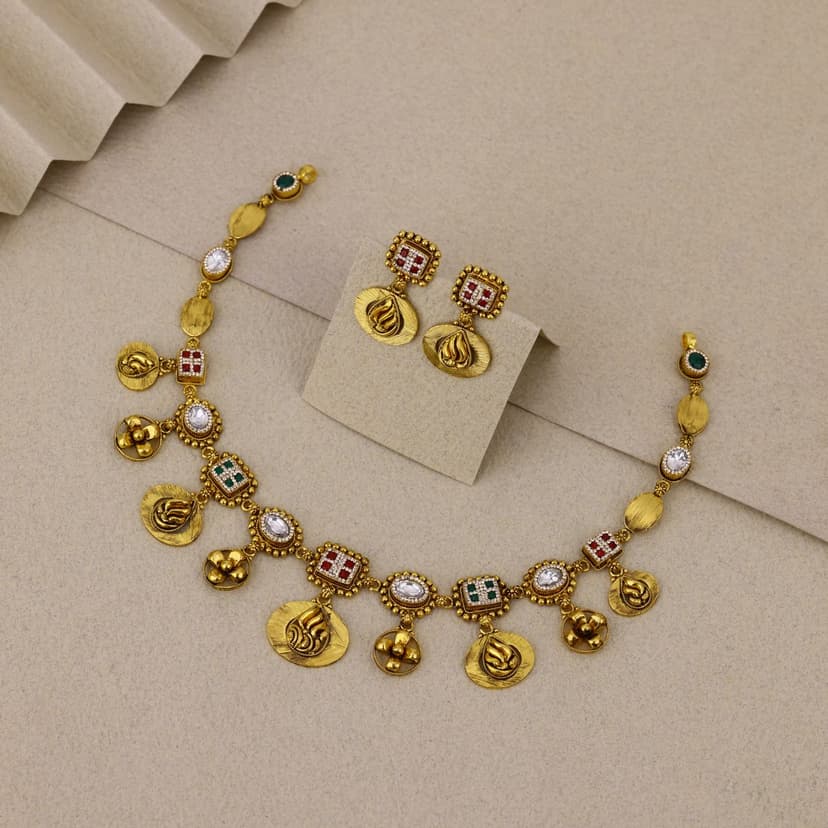 Nayomayi Antique Necklace 22KT