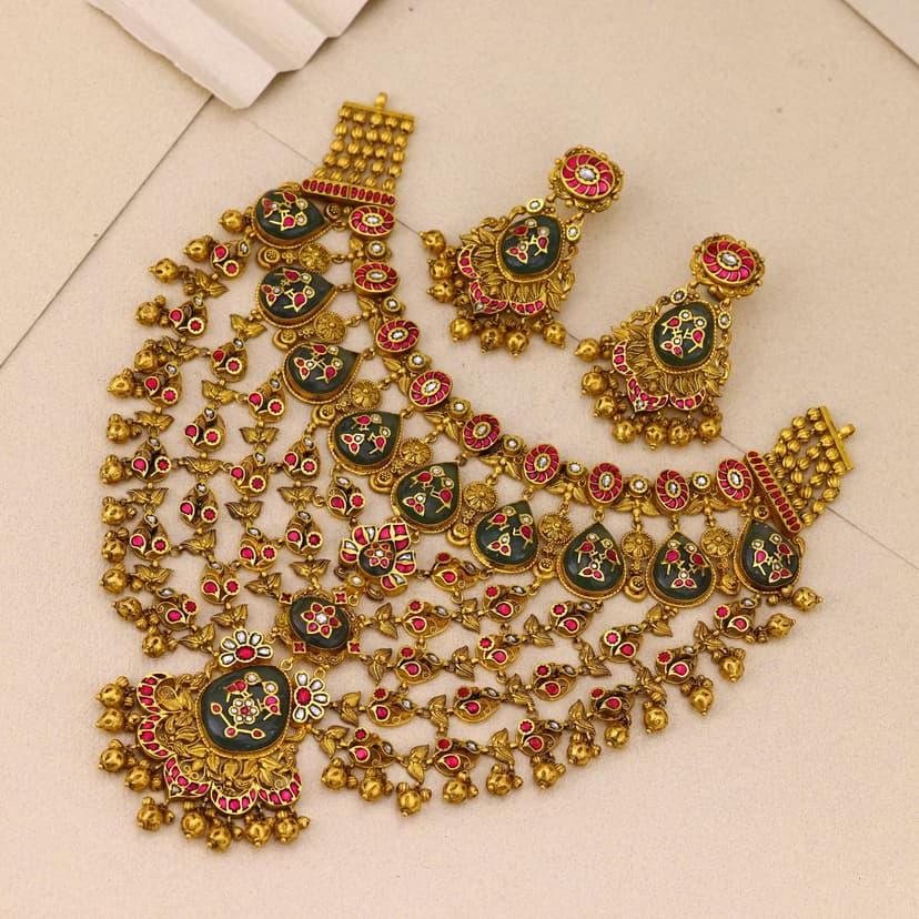 Rangamohita Heritage Necklace 22KT