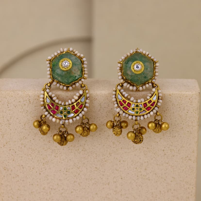 Amodshri Antique Earrings 22KT